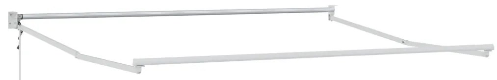 Behúzható napellenző Sárga, szürke és fehér 350 x 250 cm szövet