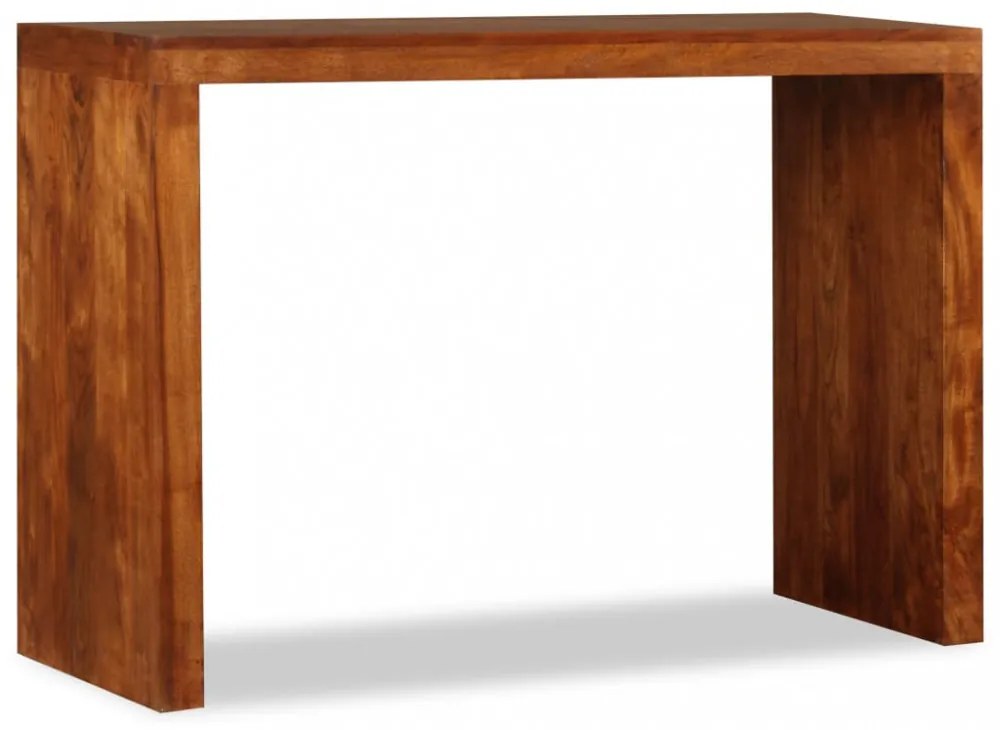 tömör fa konzolasztal mézszínű bevonattal 110 x 40 x 76 cm