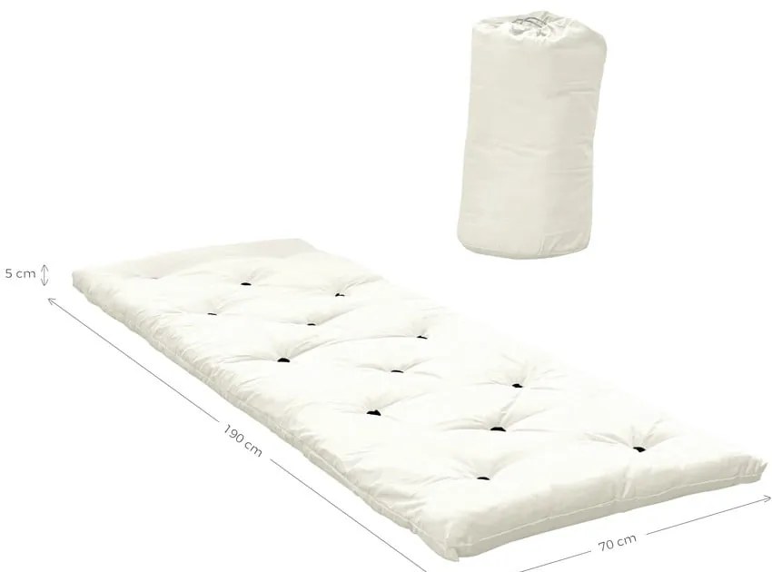 Sötétbarna futon matrac 70x190 cm Bed In a Bag Brown – Karup Design