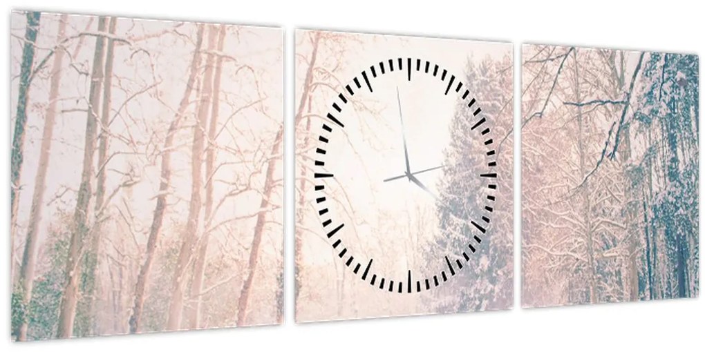 Kép - Kilátás az erdőbe (órával) (90x30 cm)