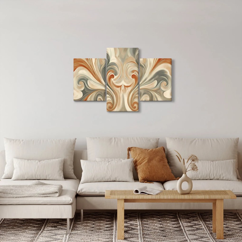 Kép - Örvények földszínekkel (90x60 cm)