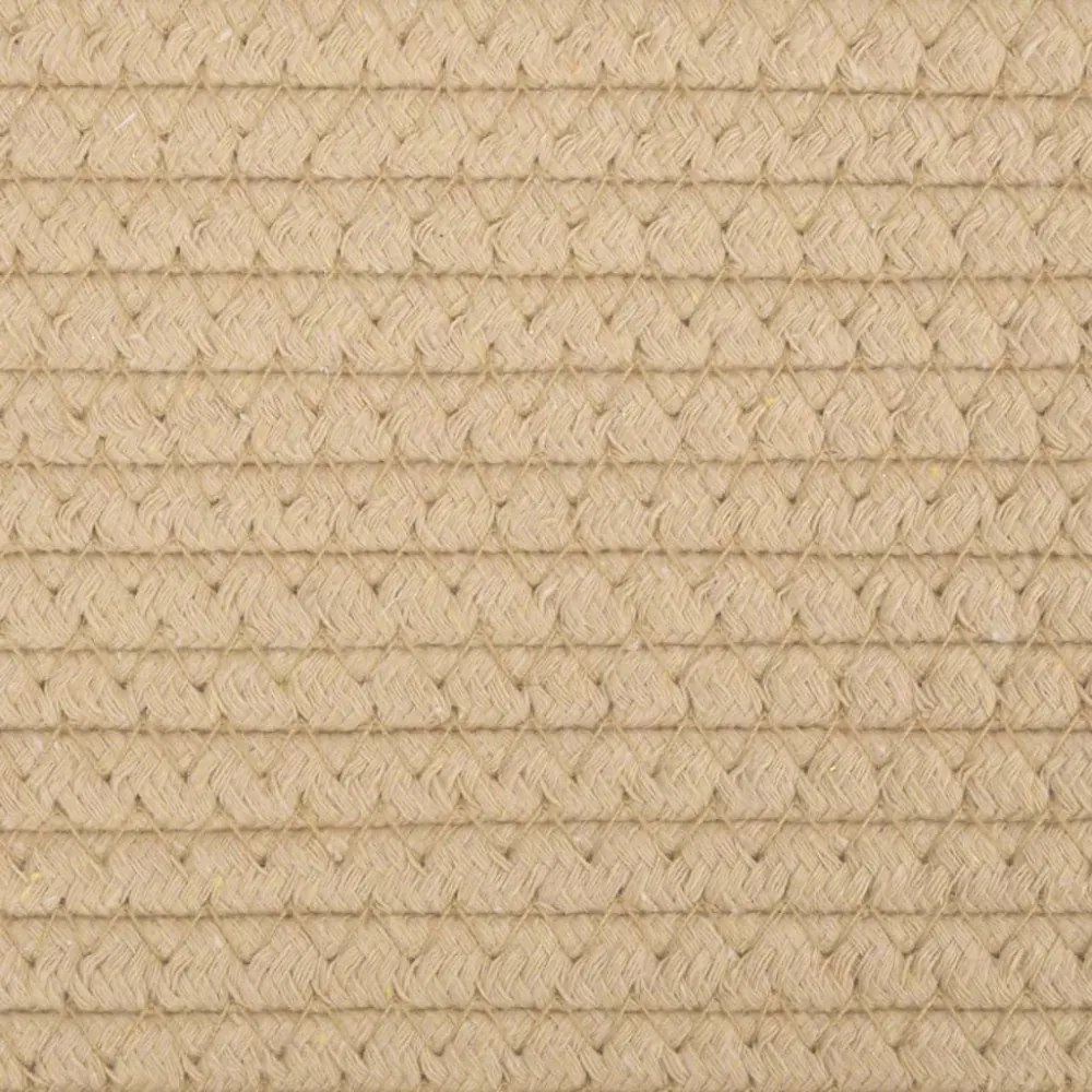 bézs-fehér pamut szennyeskosár Ø60 x 36 cm