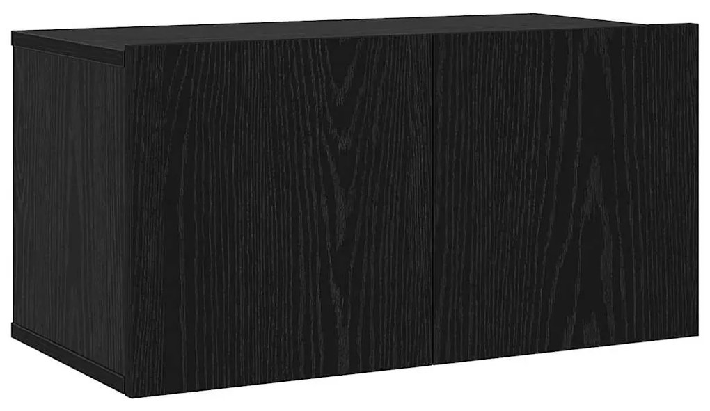 TV szekrény garnitúra 7 pcs Musta tammi 60 x 30 x 30 cm Faanyag