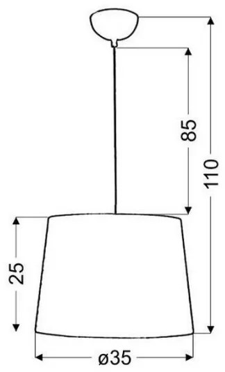 Csillár zsinóron ORLANDO 1xE27/60W/230V
