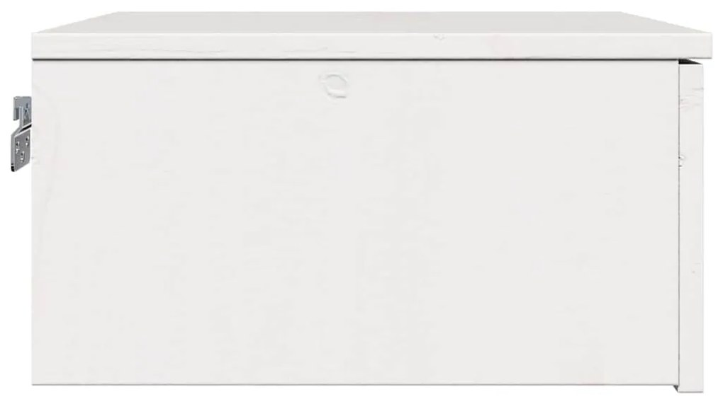Éjjeli asztal 2 pcs Fehér 37 x 35 x 18.5 cm Tömör fenyőfa