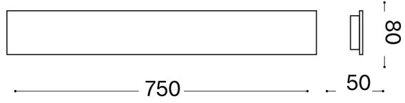 Ideal Lux - LED fali lámpa ZIG ZAG LED/30W/230V 75 cm CRI 90 réz