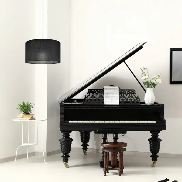 Csillár zsinóron SIRJA 1xE27/60W/230V fekete