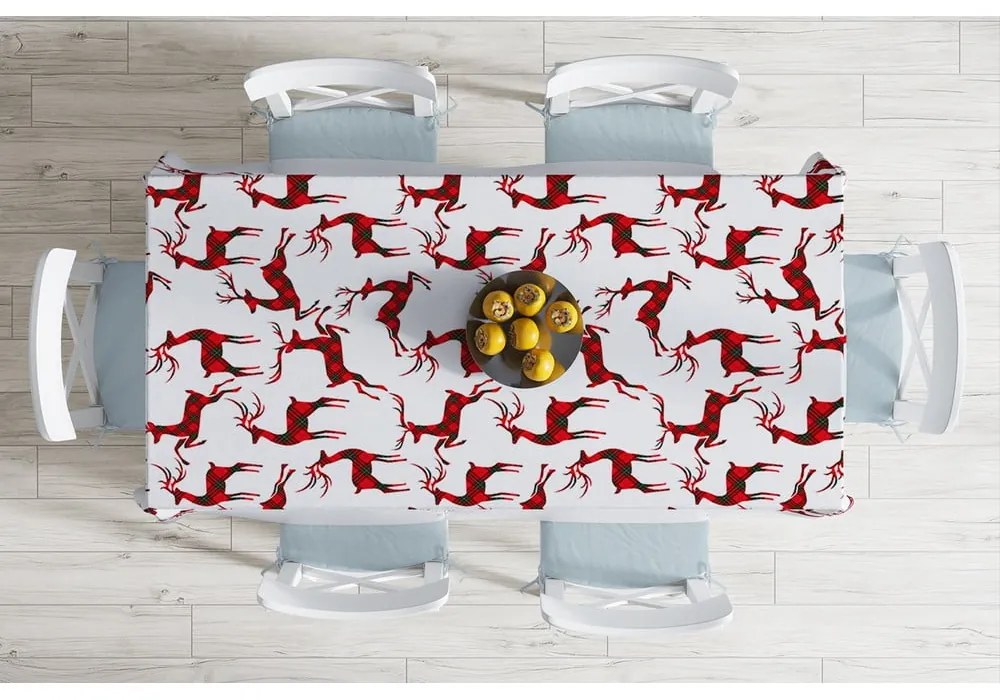 Tartan karácsonyi pamutkeverék asztalterítő, 140 x 180 cm - Minimalist Cushion Covers