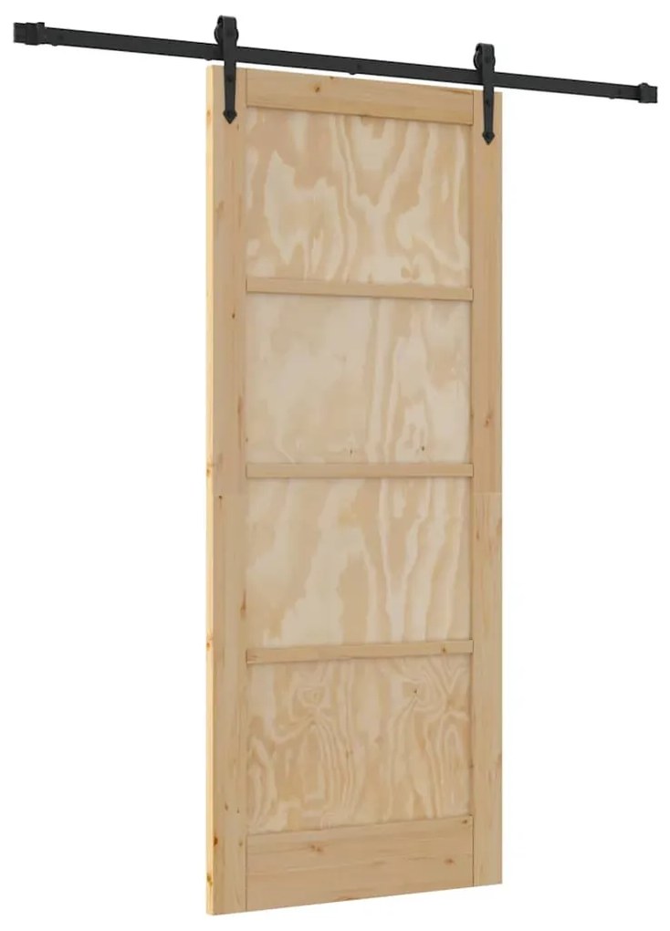 Csúszó ajtó Egyéb ORKDAL Természetes és fekete 83 x 202 cm