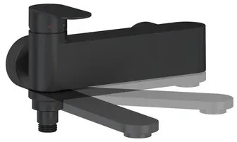 Ravak Chrome II kádtöltő csaptelep zuhanykészlet nélkül 150 mm fekete X070463