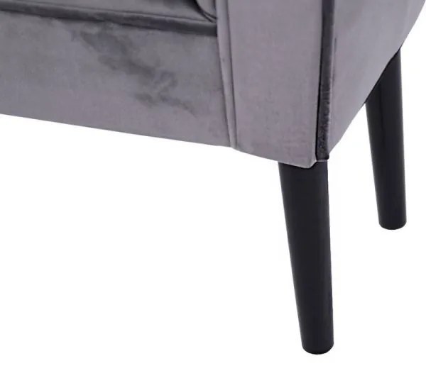 BURDA Velvet szürke/fekete pad