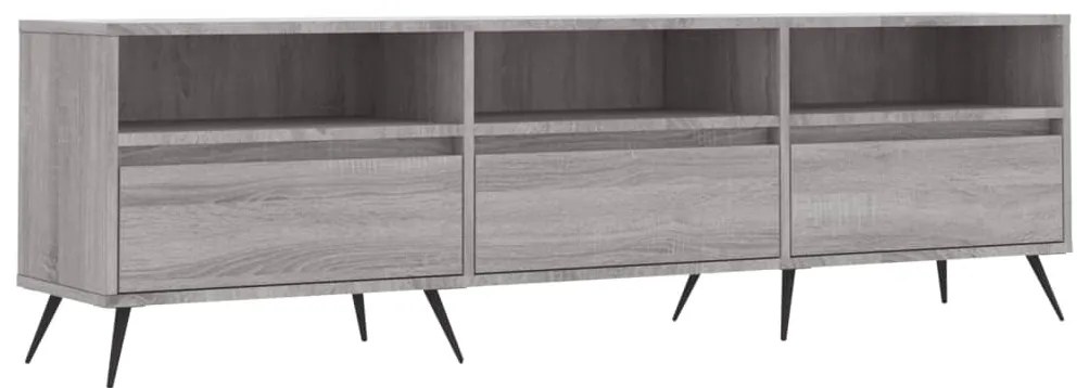 szürke sonoma színű szerelt fa TV-szekrény 150x30x44,5 cm