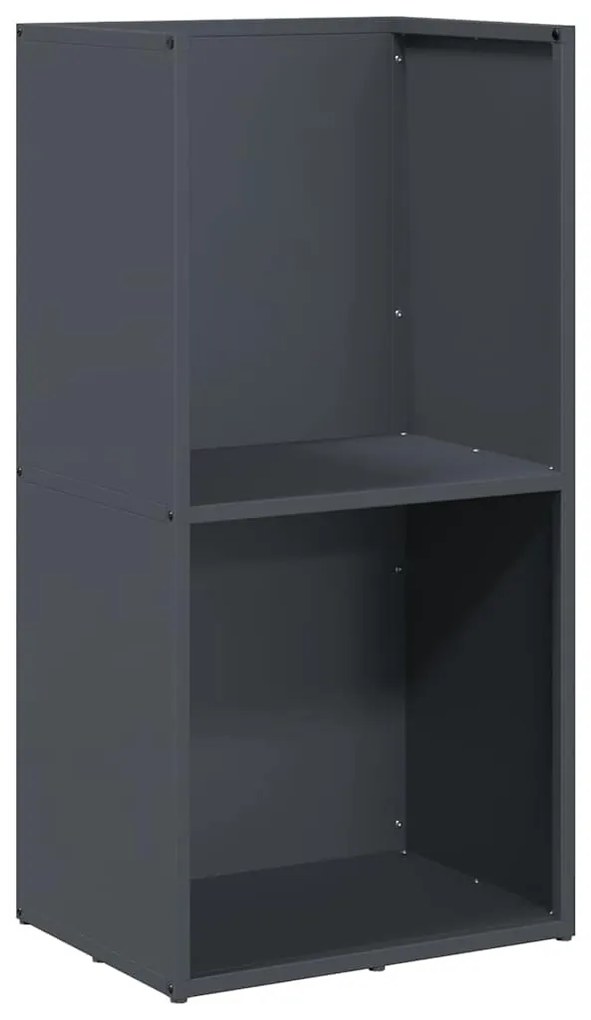 antracitszürke hidegen hengerelt acél tűzifatároló 40x30x80 cm