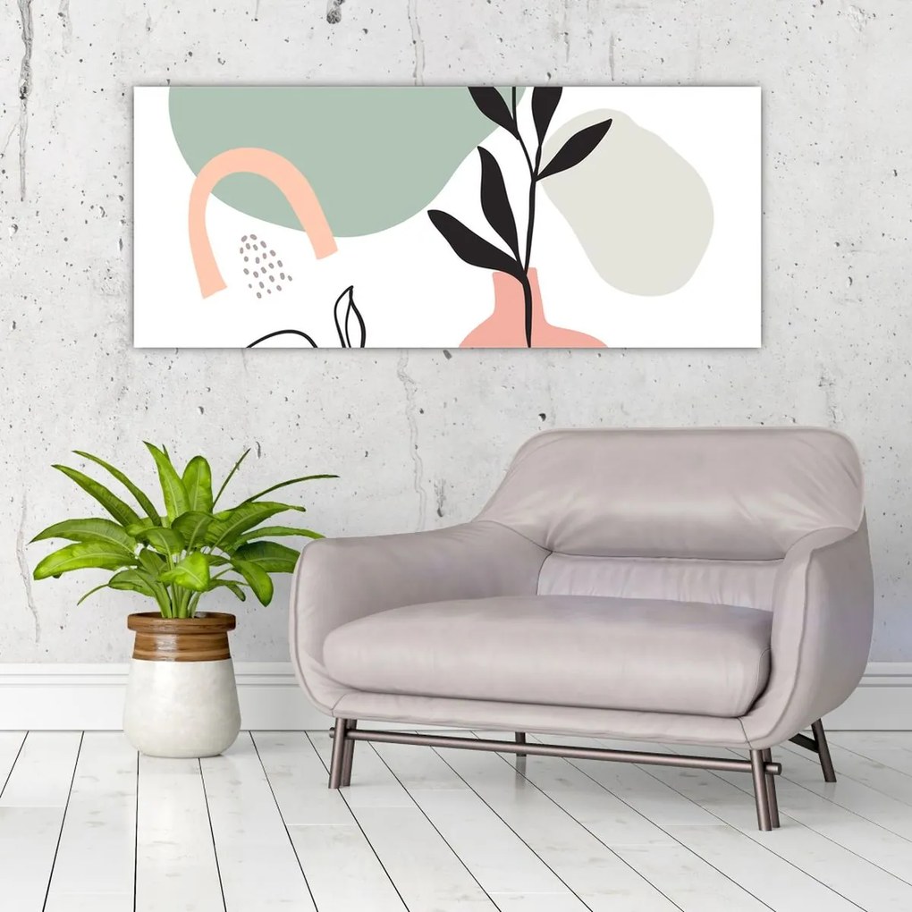 Kép - Virágok vázában N⁰3 (120x50 cm)