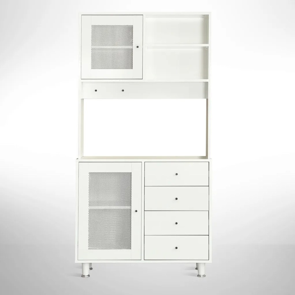 Grano konyhaszekrény, fehér, 96 cm