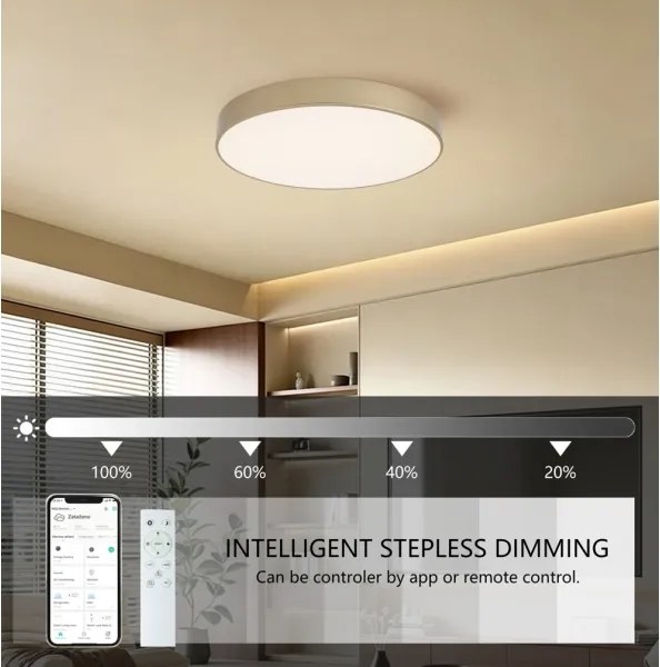 BRILAGI-LED Dimmelhető POOL SMART LED világítótest/60W/230V 50 cm Wi-Fi Tuya arany + távirányító