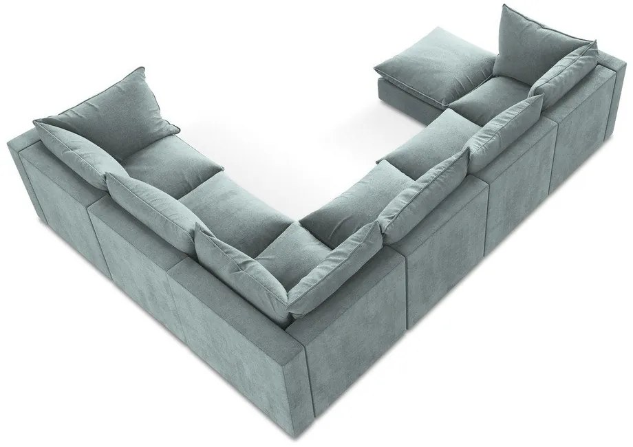 Kék sarokkanapé (jobb oldali-U alakú) Manao – Makamii