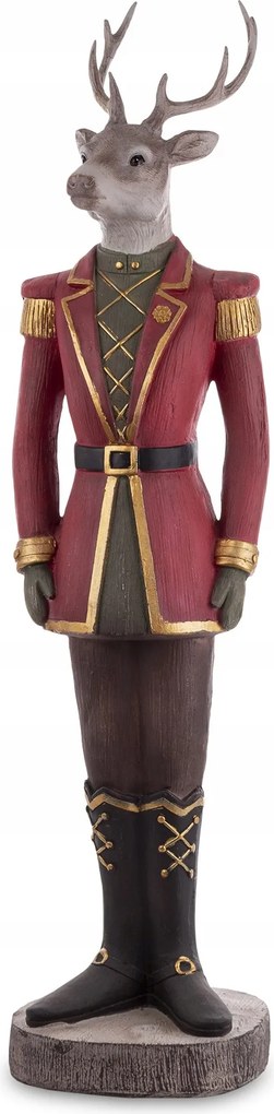 Magas karácsonyi figura Álló rénszarvas jávorszarvas ajándék dekoráció 110 cm