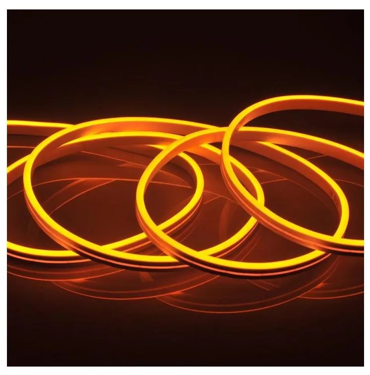 NEON LED szalag 5m, 40W, 24V, narancs, IP65 védelem