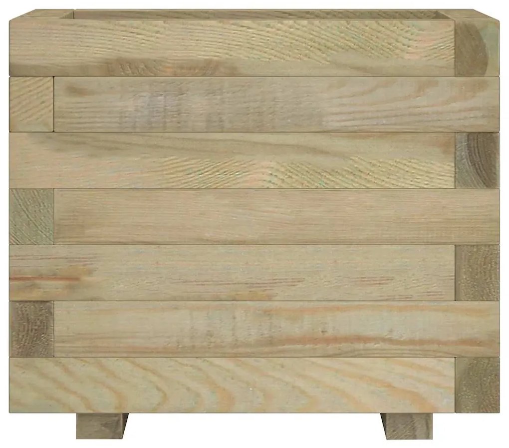 négyszögletes fa magaságyás 50 x 50 x 40 cm