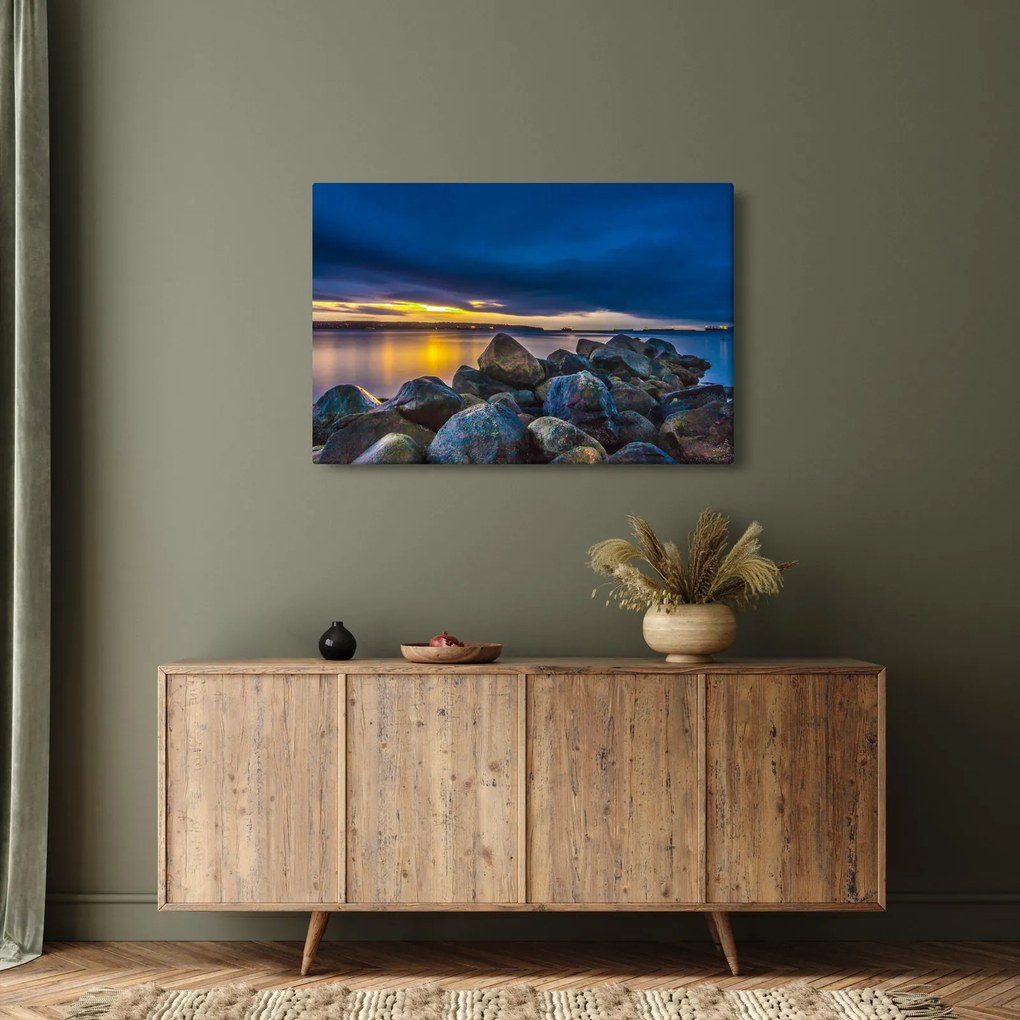 Kép - Felhők a víz felett (90x60 cm)