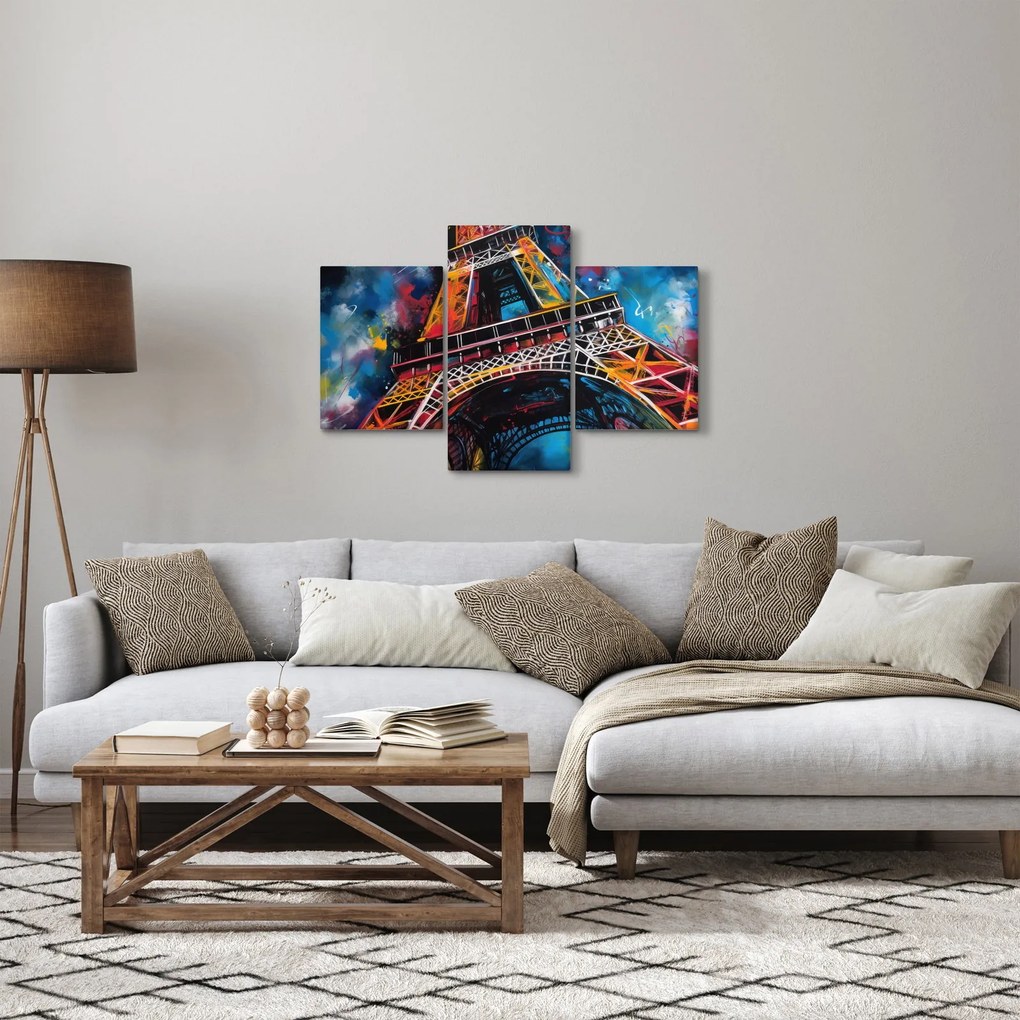 Kép - Az Eiffel-torony festménye II. (90x60 cm)