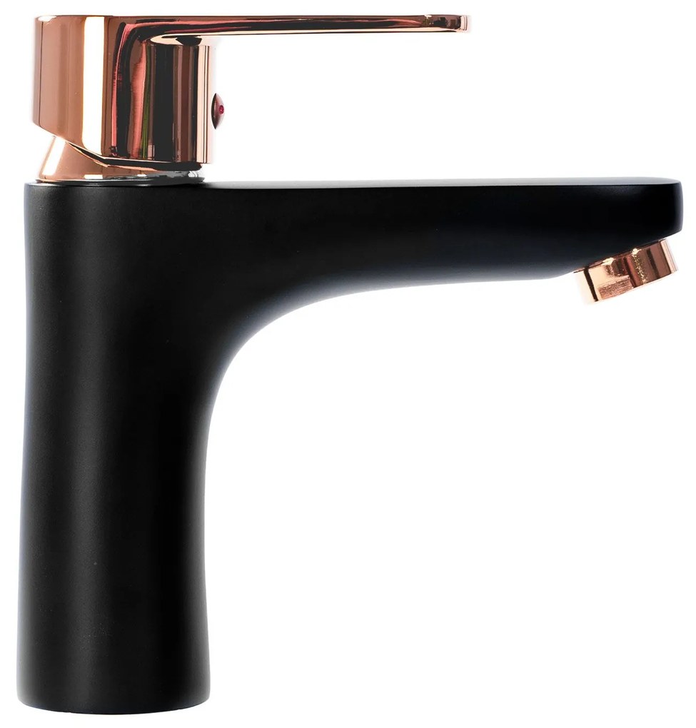 Fürdőszobai csaptelep REA MILD Black Rose-Gold Low