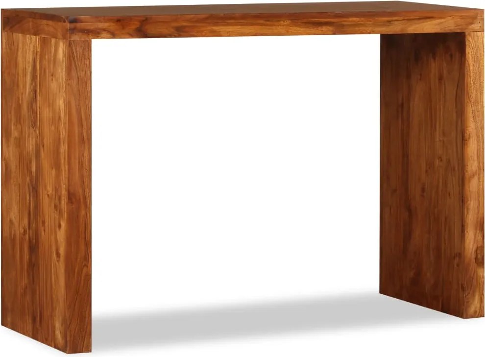 vidaXL tömör fa konzolasztal mézszínű bevonattal 110 x 40 x 76 cm