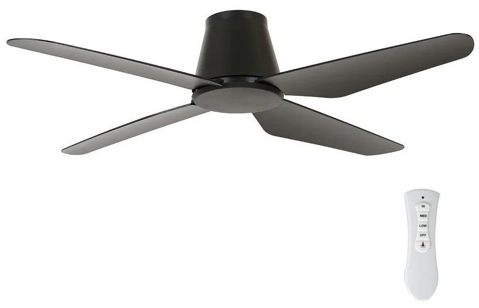 Lucci Air 213000 - Mennyezeti ventilátor AIRFUSION ARIA fekete + távirányító