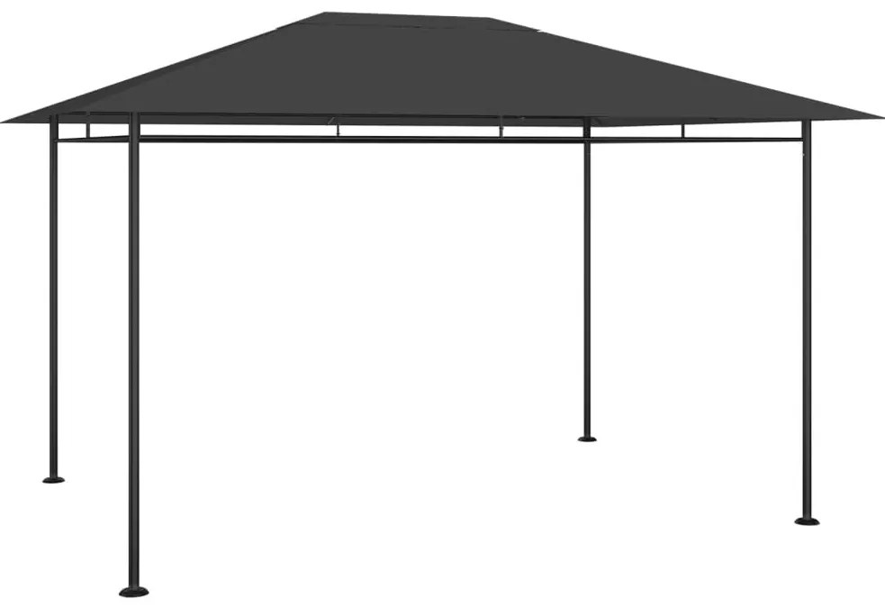 Antracitszürke pavilon 384x281x270 cm 180 g/m²