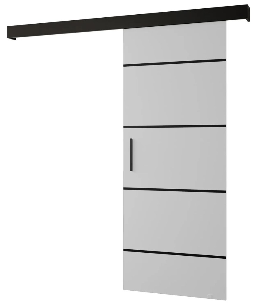 Tolóajtó 70 cm Slavdro 4 (matt fehér + matt fekete). 1108746