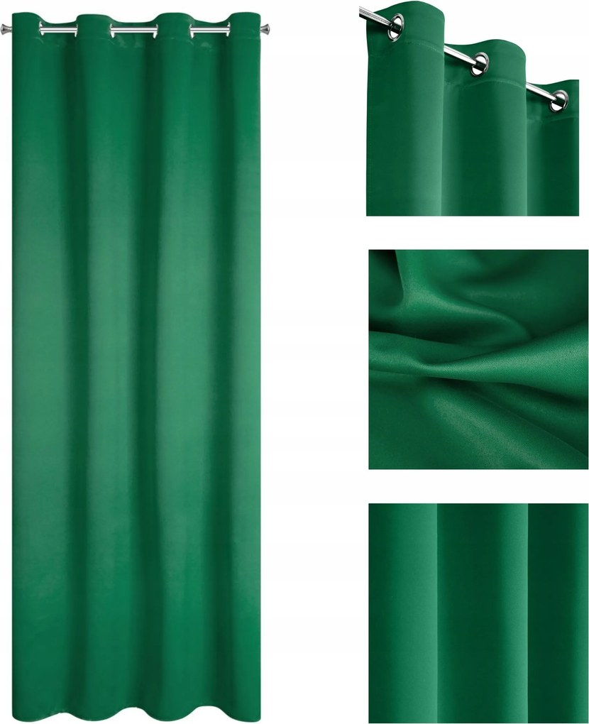 Sötétítő függönyök 140x250 átvezetőkkel Eurofirany Színek