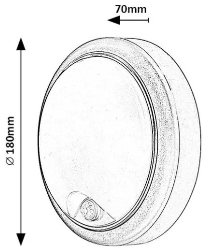 Rabalux 77029 - Kültéri LED fali lámpa érzékelővel LED/15W/230V IP54