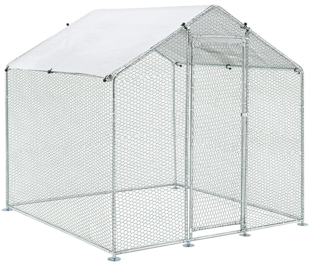 Juskys Kültéri ketrec tyúkok számára - 2x2x2 m