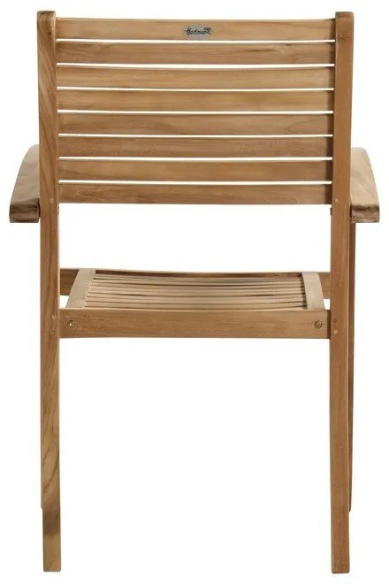 Natúr színű tömörfa kerti szék Sunderland – Hartman