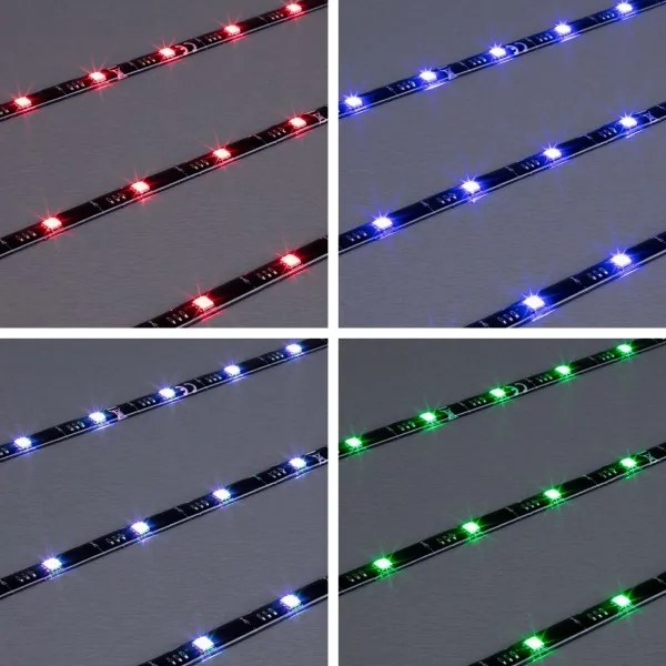 Brilo - 3m LED RGBW színes, dimmelhető TV szalag, 2,5W, USB, távirányító