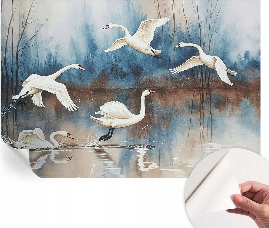 Fotótapéta Fali tapéta Hálószobába és Nappaliba Madarak repülés közben 152x104 cm