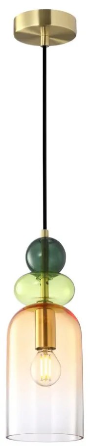 ITALUX PND-37462C-MC-GD MANSO Egyágú Függesztett Lámpa Fém E14 IP20