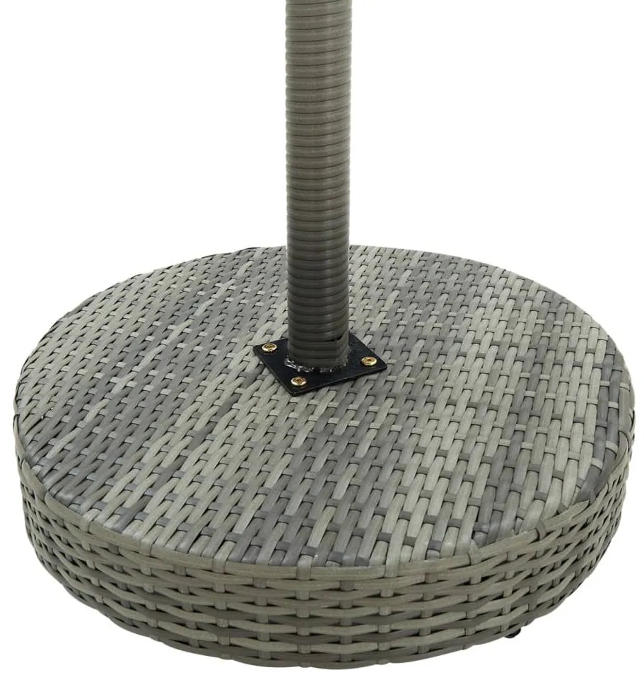 3 részes szürke polyrattan kerti bárszett