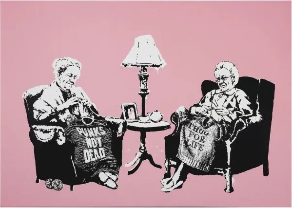 WY141 Banksy vászonkép, 50 x 70 cm