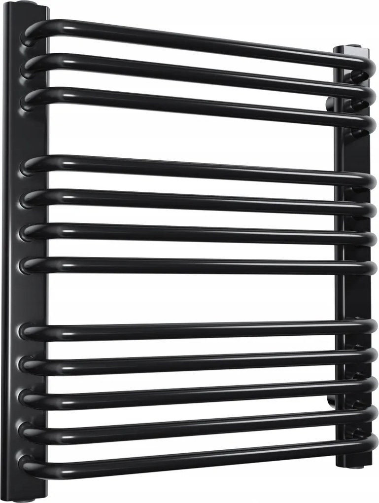 G-m 1580/650 Fürdőszobái Radiátor, Fekete Fényes