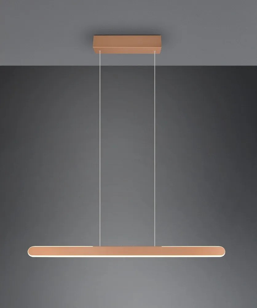 Barna LED függőlámpa Helios – Trio