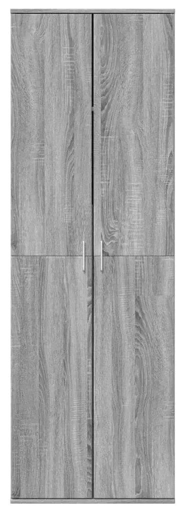 szürke sonoma színű szerelt fa magasszekrény 60 x 35 x 180 cm