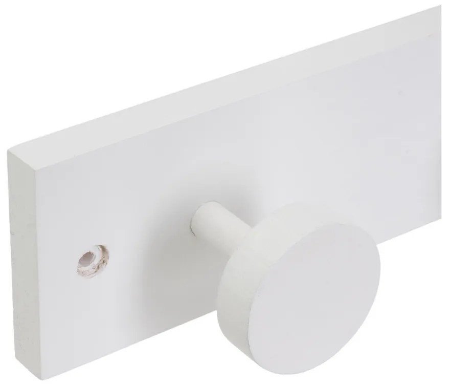 Fehér borovi fenyő fali fogas 40 cm Anillos – Casa Selección