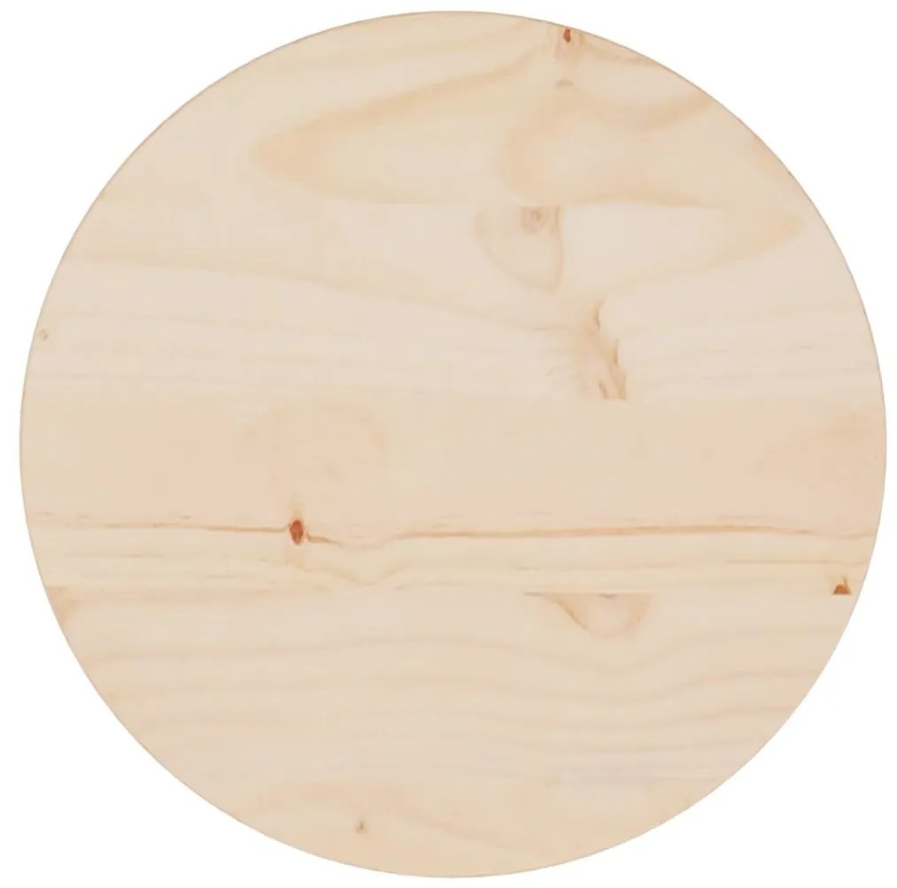 tömör fenyőfa asztallap Ø30 x 2,5 cm