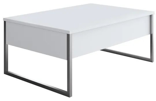 Dohányzóasztal Luxe - White, Silver