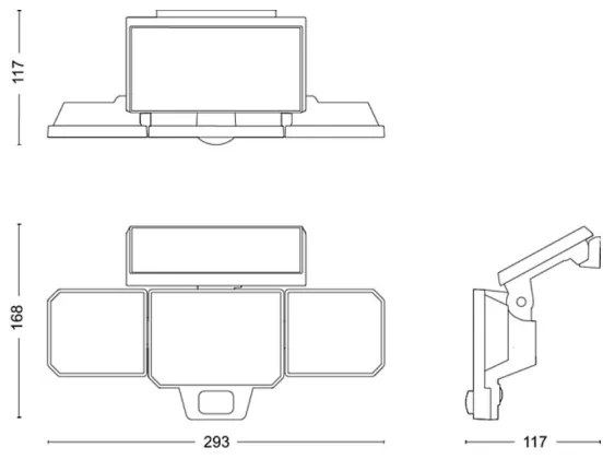 Philips -  LED Napelemes fali reflektor érzékelővel NYSIL 3xLED/8,7W/3,7V IP65