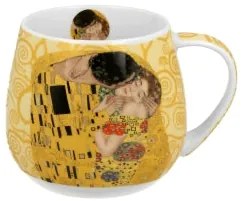 Porcelán bögre 430 ml díszdobozban Gustav Klimt A Csók ekrü