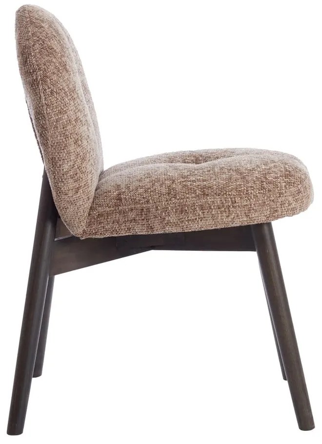 Barna kárpitozott étkezőfotel szett 2 db-os Sinosa – Light &amp; Living