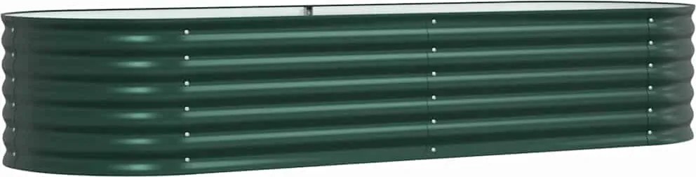 vidaXL Emelt Ágy Zöld 240 x 80 x 44 cm Acél